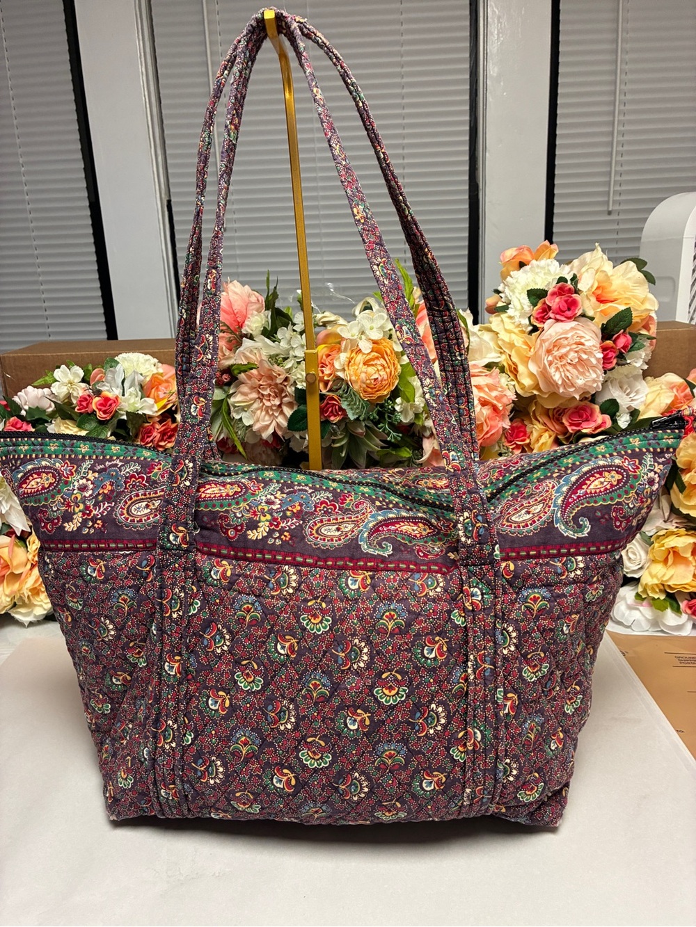 Vera Bradley Viva La Vera Miller Bag 2011 Retired Quilted Cotton Travel Tote